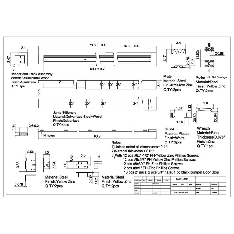 Richelieu Pocket Door Frame and Hardware Kit Wayfair
